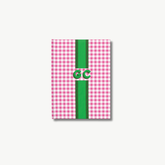 Gingham Monogram Stripe Journal
